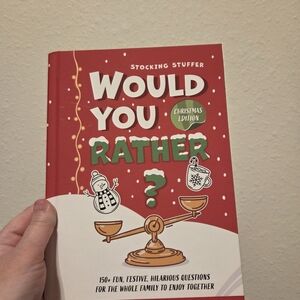 Christmas Edition Would You Rather Book - Red Cover